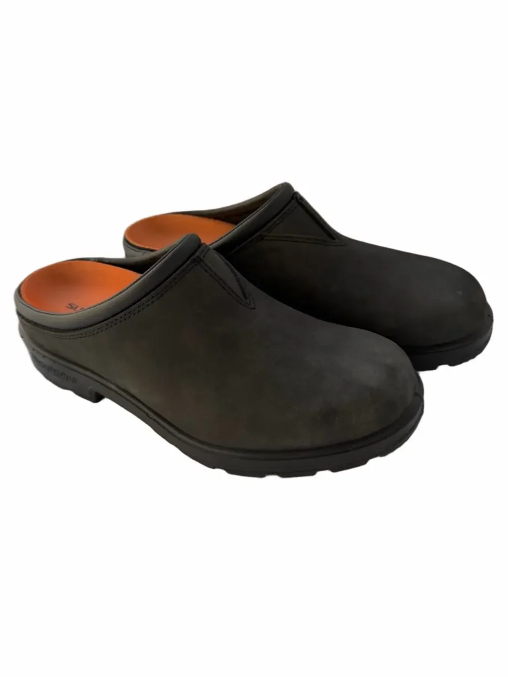 Blundstone Original Clogs Rustic Black Leather 2420 Sz 7.5 SUPERFEET Insole Mens